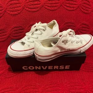 Women’s white converse sneakers